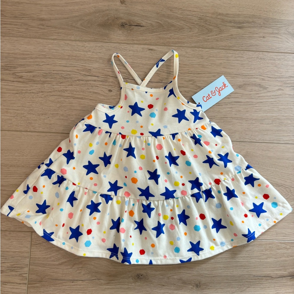 Cat and Jack crisscross back baby dress size 12 months